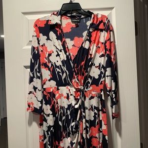 Liz Claiborne Floral Wrap Dress